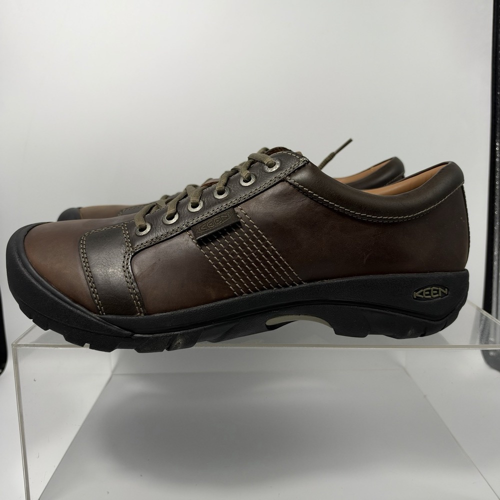 Brand New Keen Austin Brown 1007722 Leather Water Resistant Shoes Men's Size 14